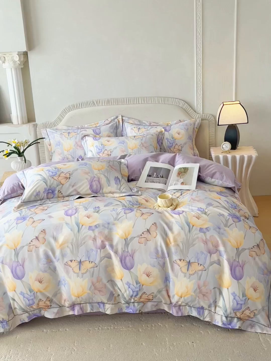 91家纺网 家纺一手货源 找家纺 焱博家纺 2026新款A类加厚全棉13376印花四件套 郁金花香