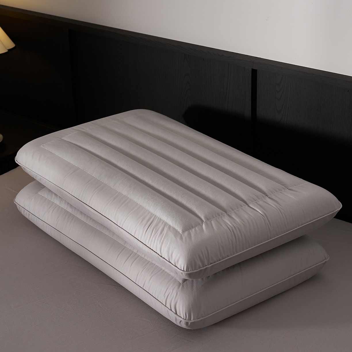 91家纺网 家纺一手货源 找家纺 乐可 2026新款全棉记忆枕荞麦枕零压草本枕枕头枕芯 零压草本枕-灰6cm