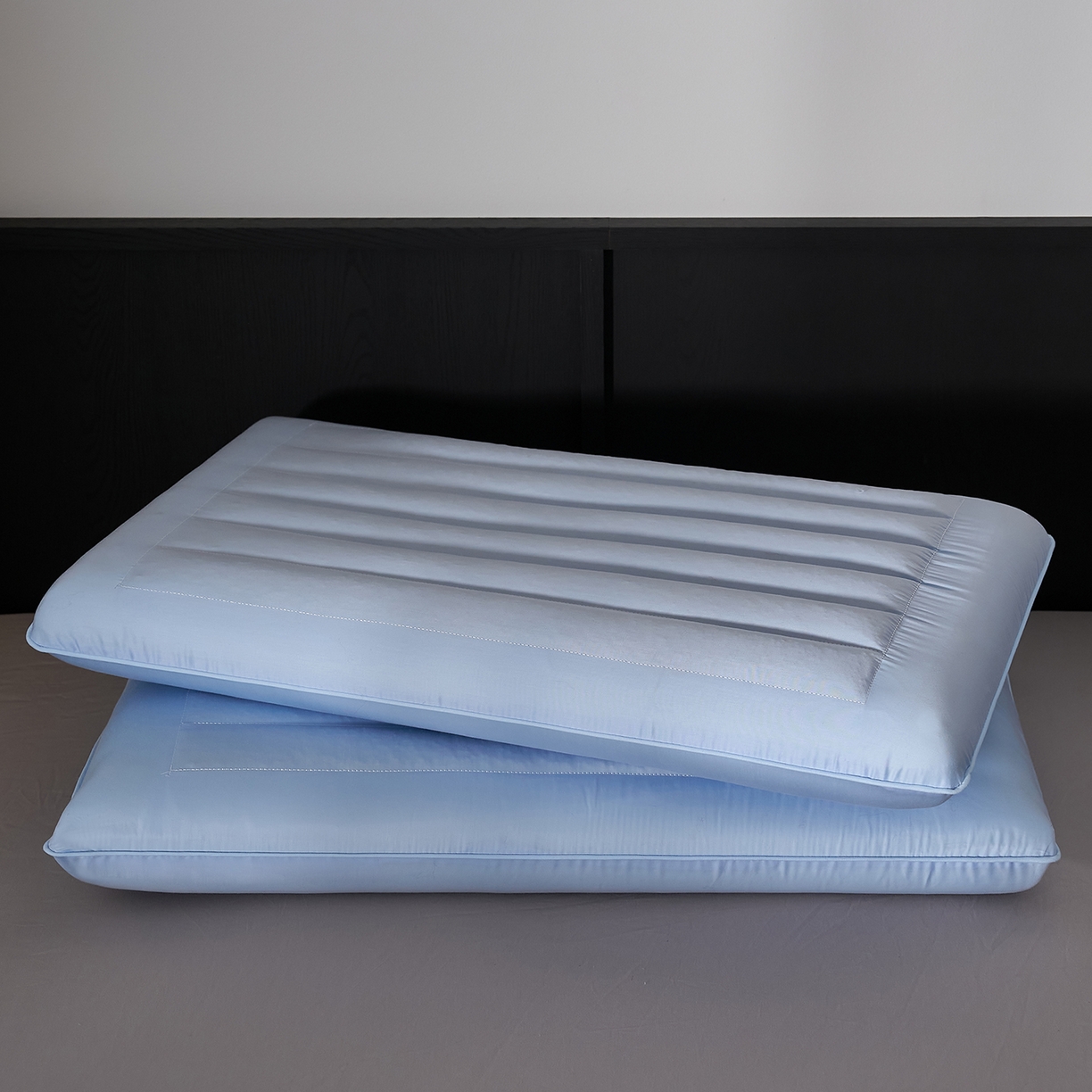 91家纺网 家纺一手货源 找家纺 乐可 2026新款全棉记忆枕荞麦枕零压草本枕枕头枕芯 零压草本枕-蓝6cm