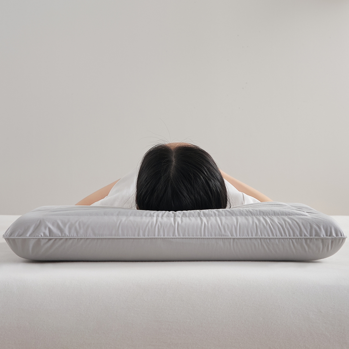 91家纺网 家纺一手货源 找家纺 乐可 2026新款全棉记忆枕荞麦枕零压草本枕枕头枕芯 零压草本枕-灰8cm