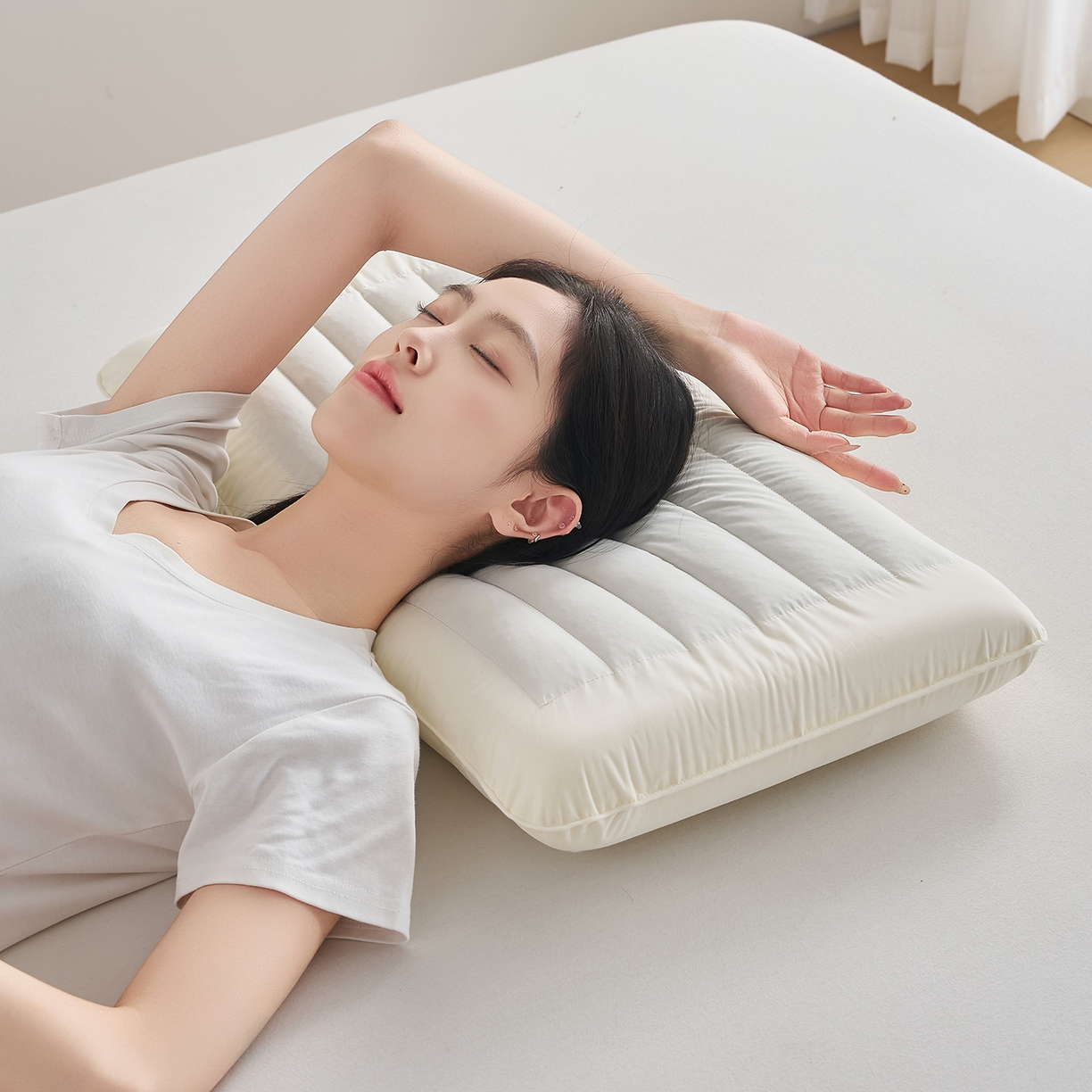 91家纺网 家纺一手货源 找家纺 乐可 2026新款全棉记忆枕荞麦枕零压草本枕枕头枕芯 零压草本枕-米6cm