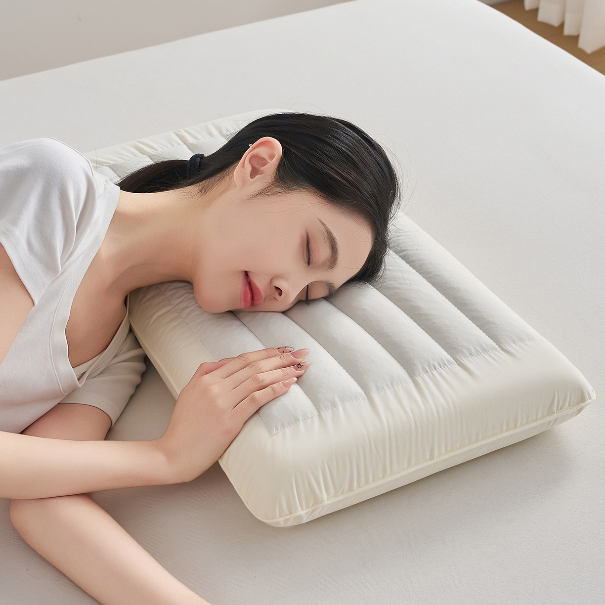 91家纺网 家纺一手货源 找家纺 乐可 2026新款全棉记忆枕荞麦枕零压草本枕枕头枕芯 零压草本枕-米6cm