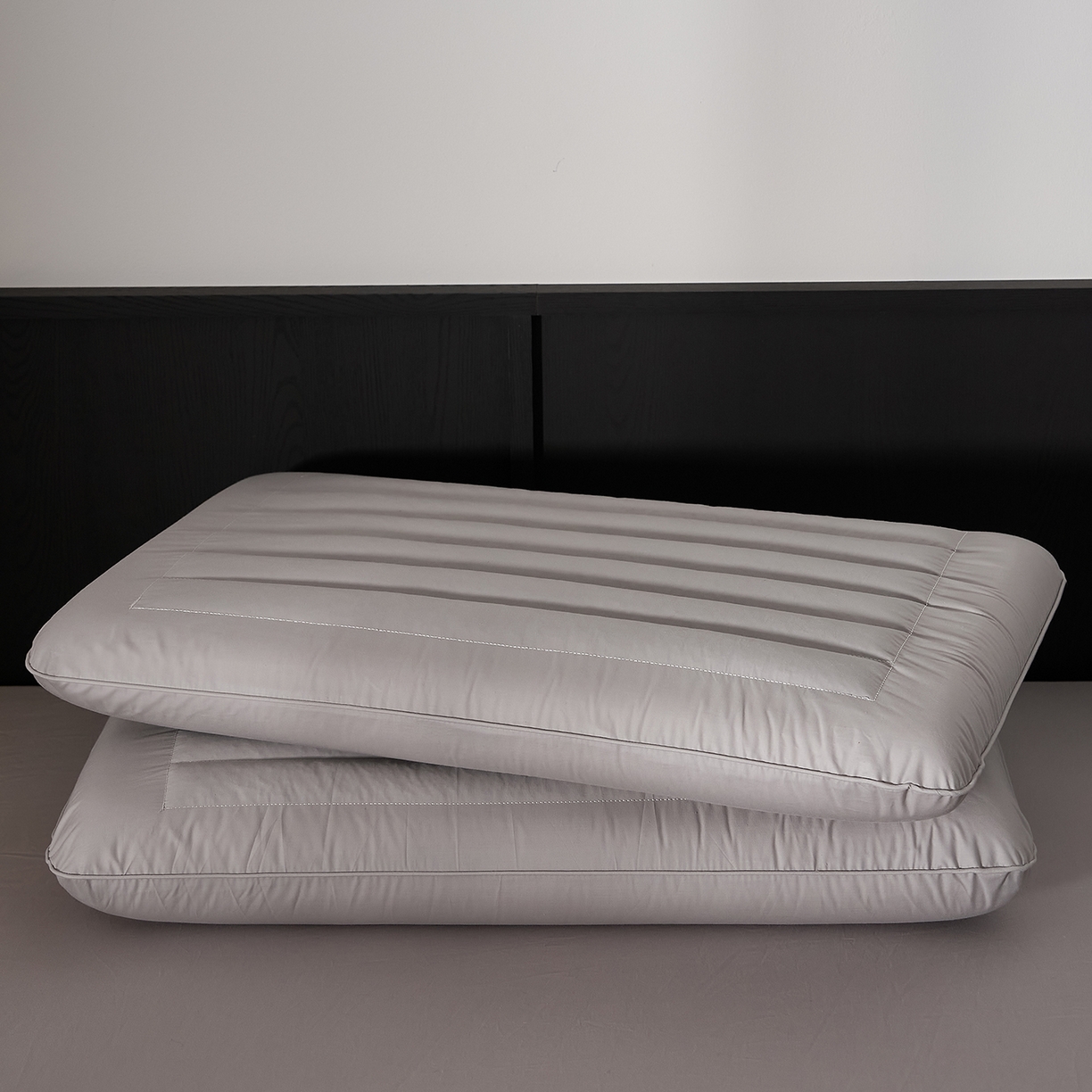 91家纺网 家纺一手货源 找家纺 乐可 2026新款全棉记忆枕荞麦枕零压草本枕枕头枕芯 零压草本枕-灰8cm