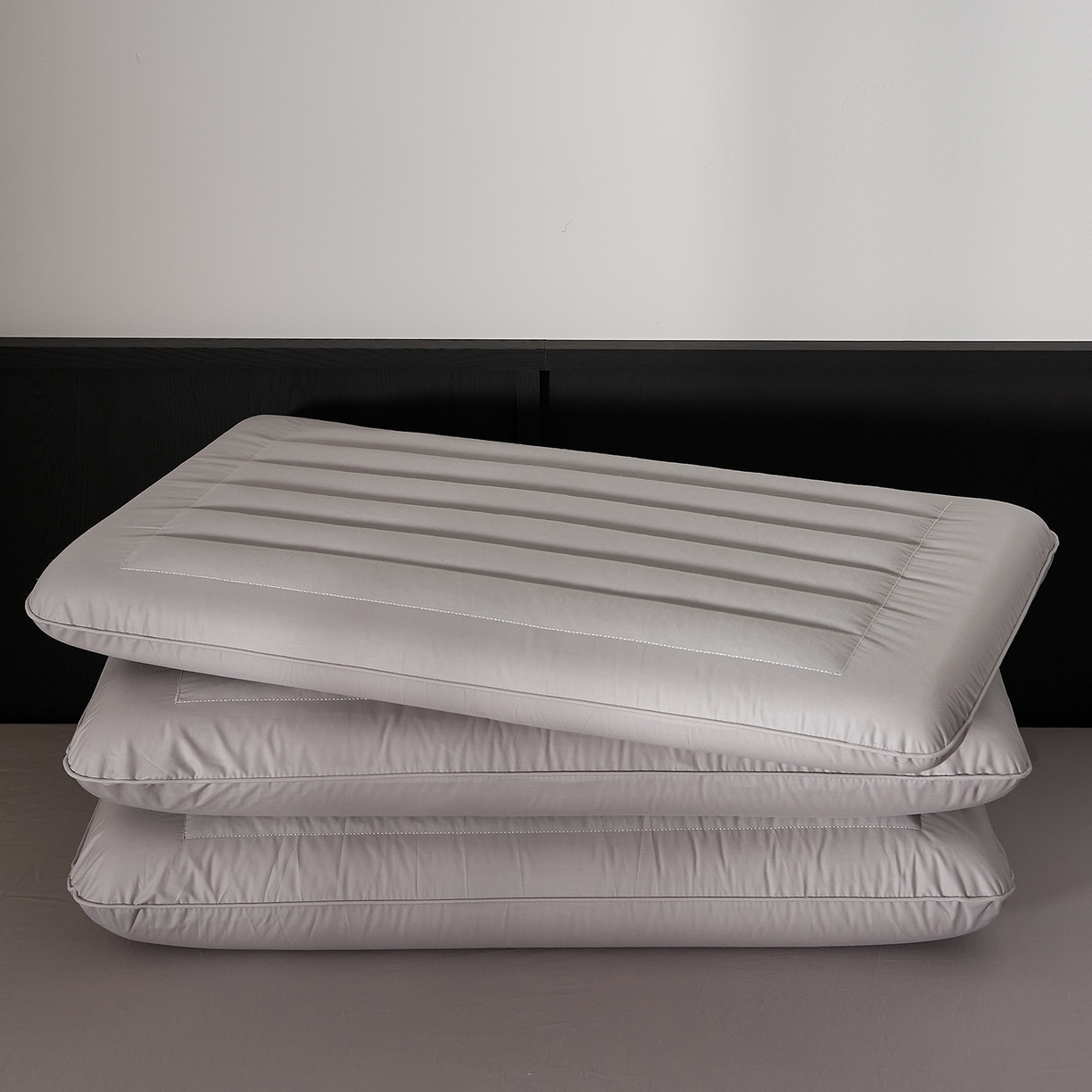 91家纺网 家纺一手货源 找家纺 乐可 2026新款全棉记忆枕荞麦枕零压草本枕枕头枕芯 零压草本枕-灰8cm