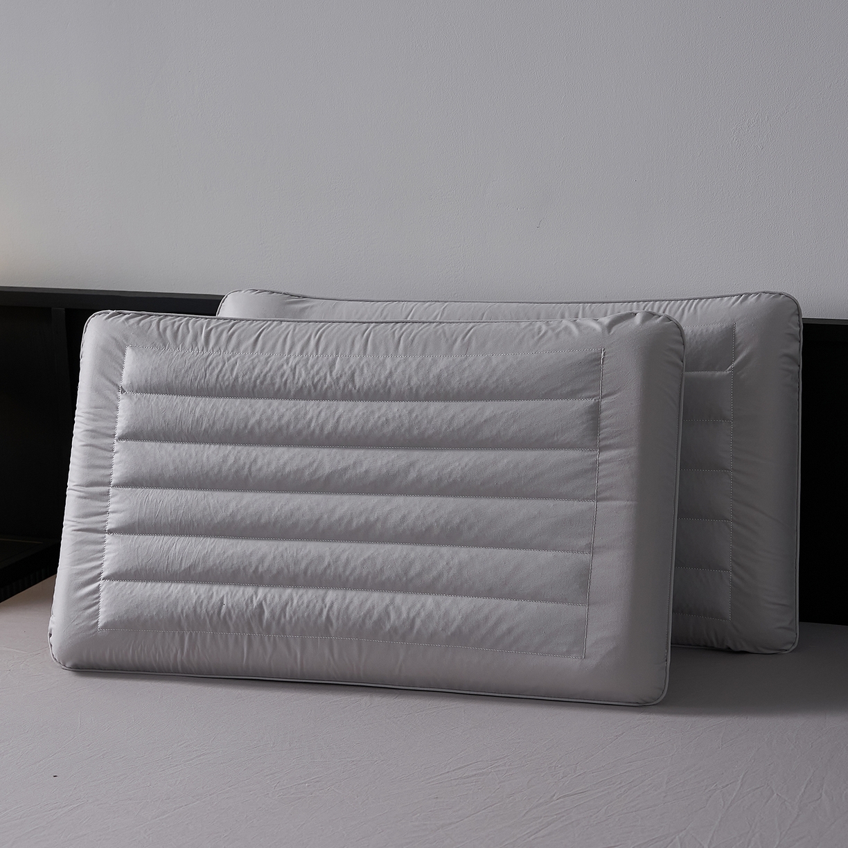 91家纺网 家纺一手货源 找家纺 乐可 2026新款全棉记忆枕荞麦枕零压草本枕枕头枕芯 零压草本枕-灰6cm