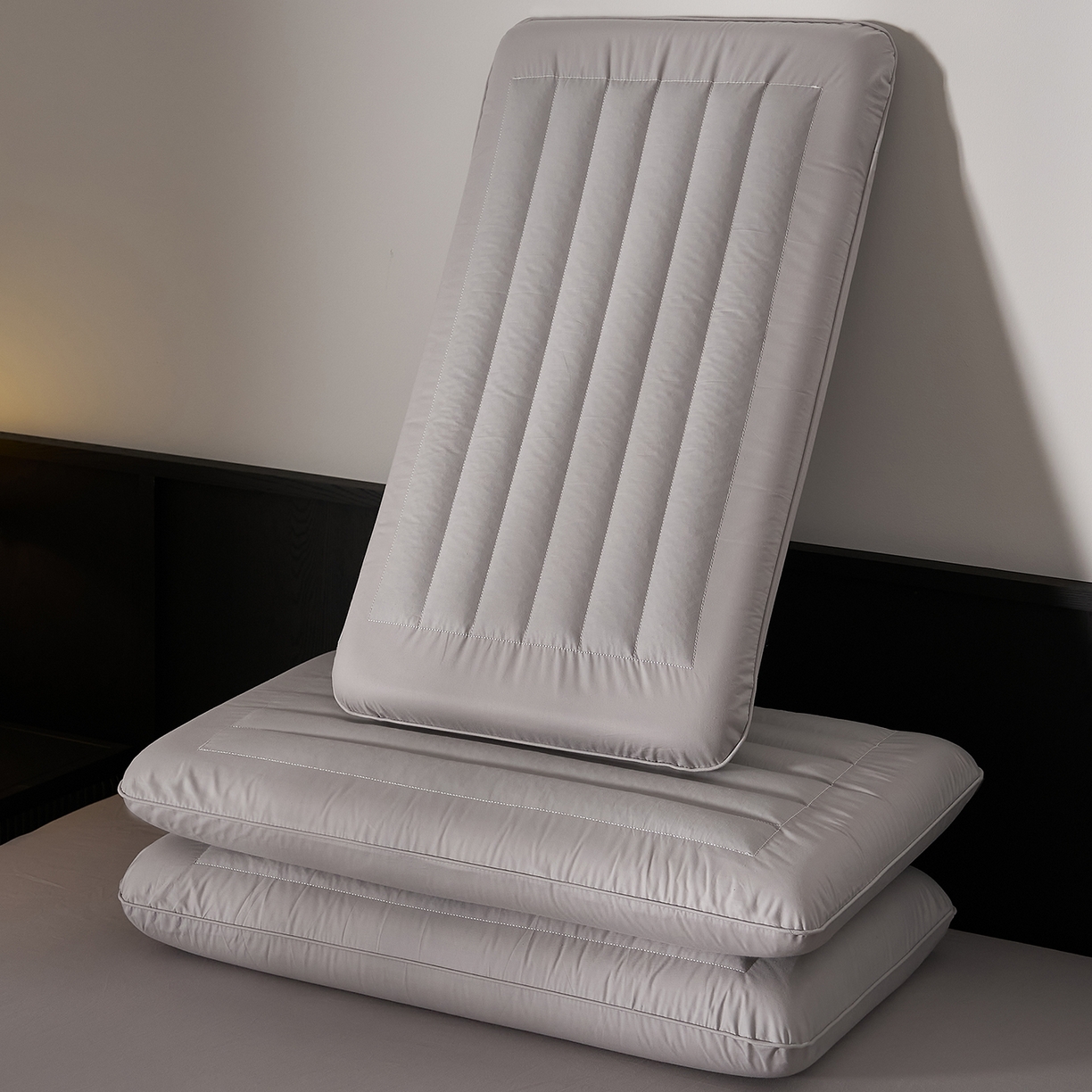 91家纺网 家纺一手货源 找家纺 乐可 2026新款全棉记忆枕荞麦枕零压草本枕枕头枕芯 零压草本枕-灰8cm