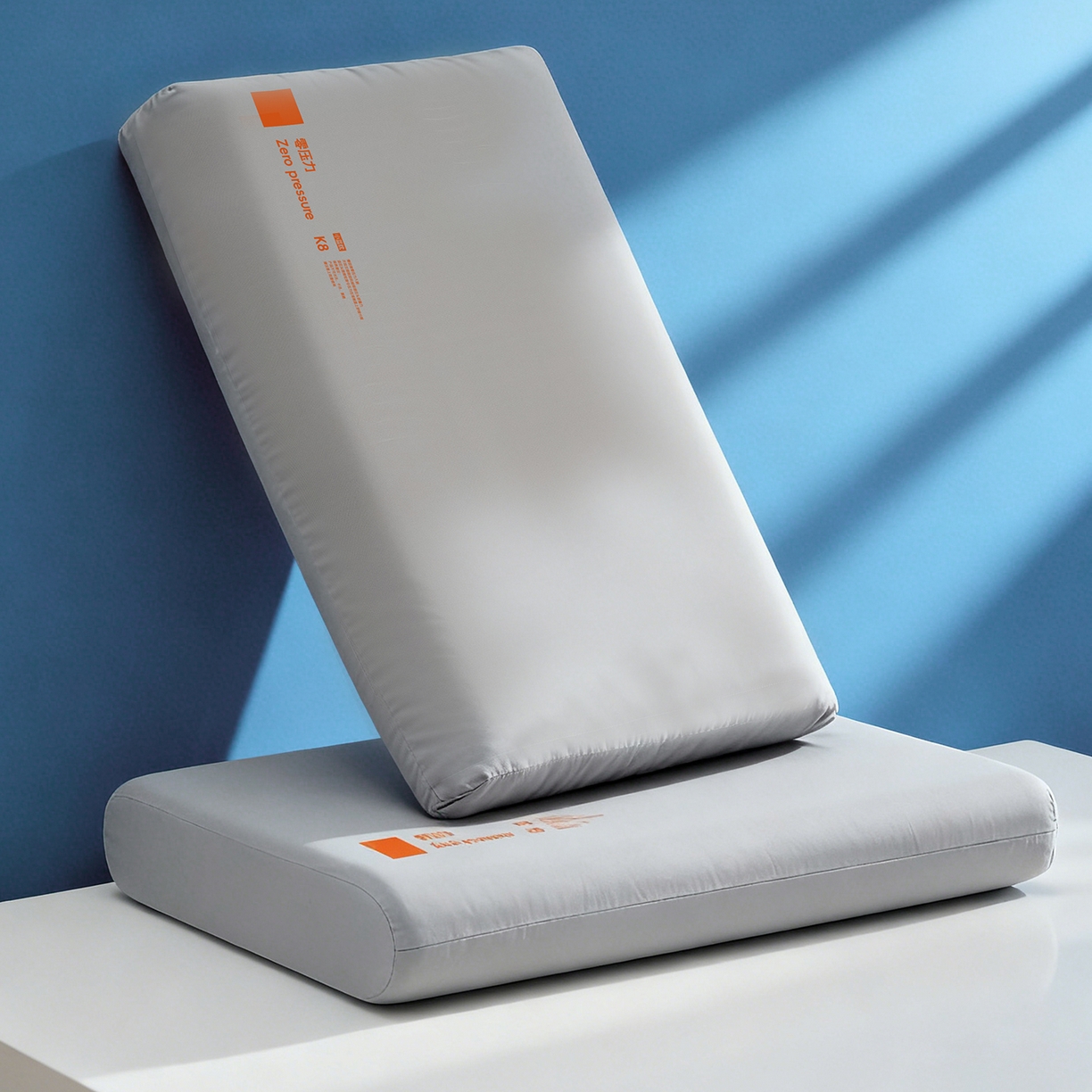 91家纺网 家纺一手货源 找家纺 乐可 2026新款记忆绵小蓝枕K8枕头枕芯 K8记忆绵小蓝枕-灰8cm