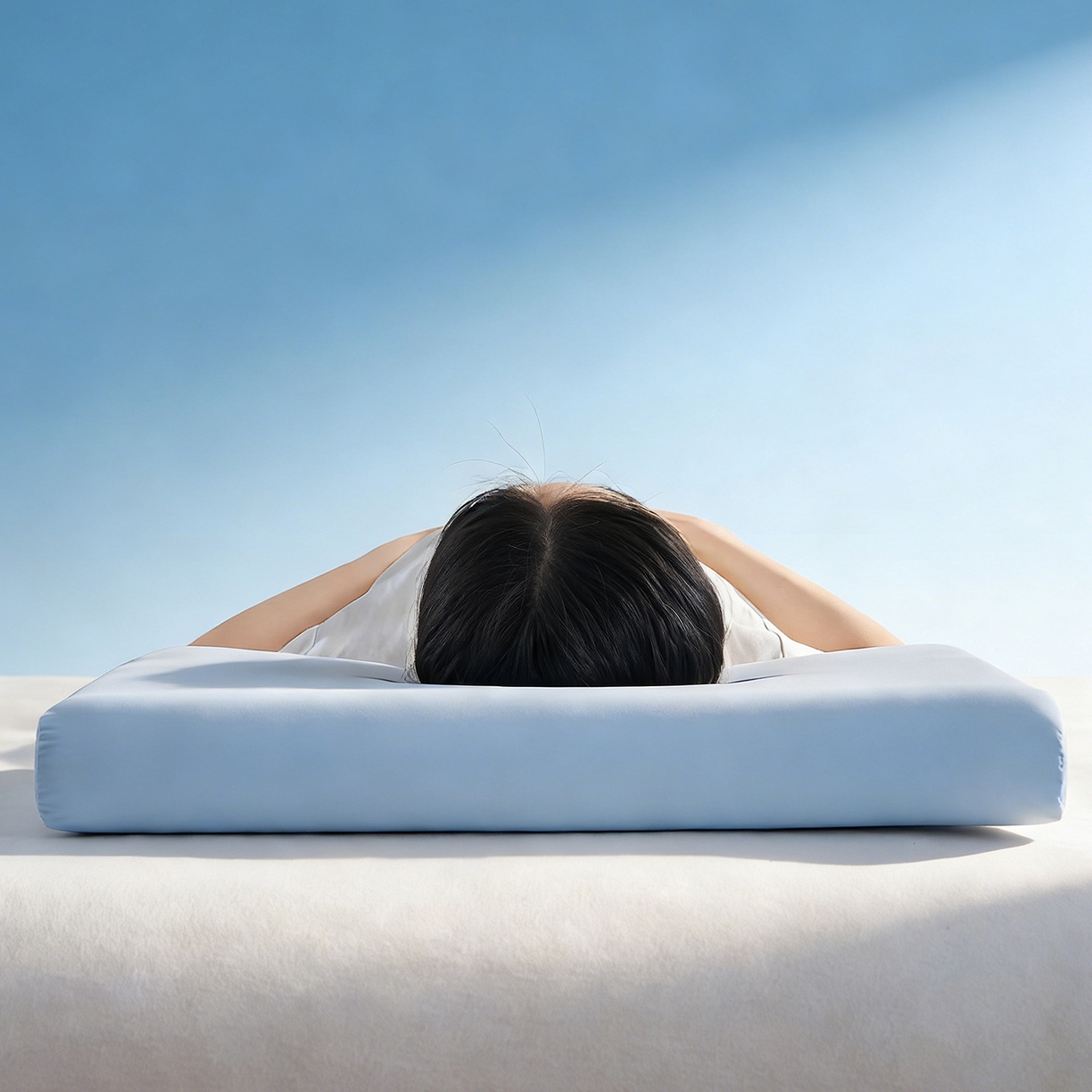 91家纺网 家纺一手货源 找家纺 乐可 2026新款记忆绵小蓝枕K8枕头枕芯 K8记忆绵小蓝枕-蓝8cm