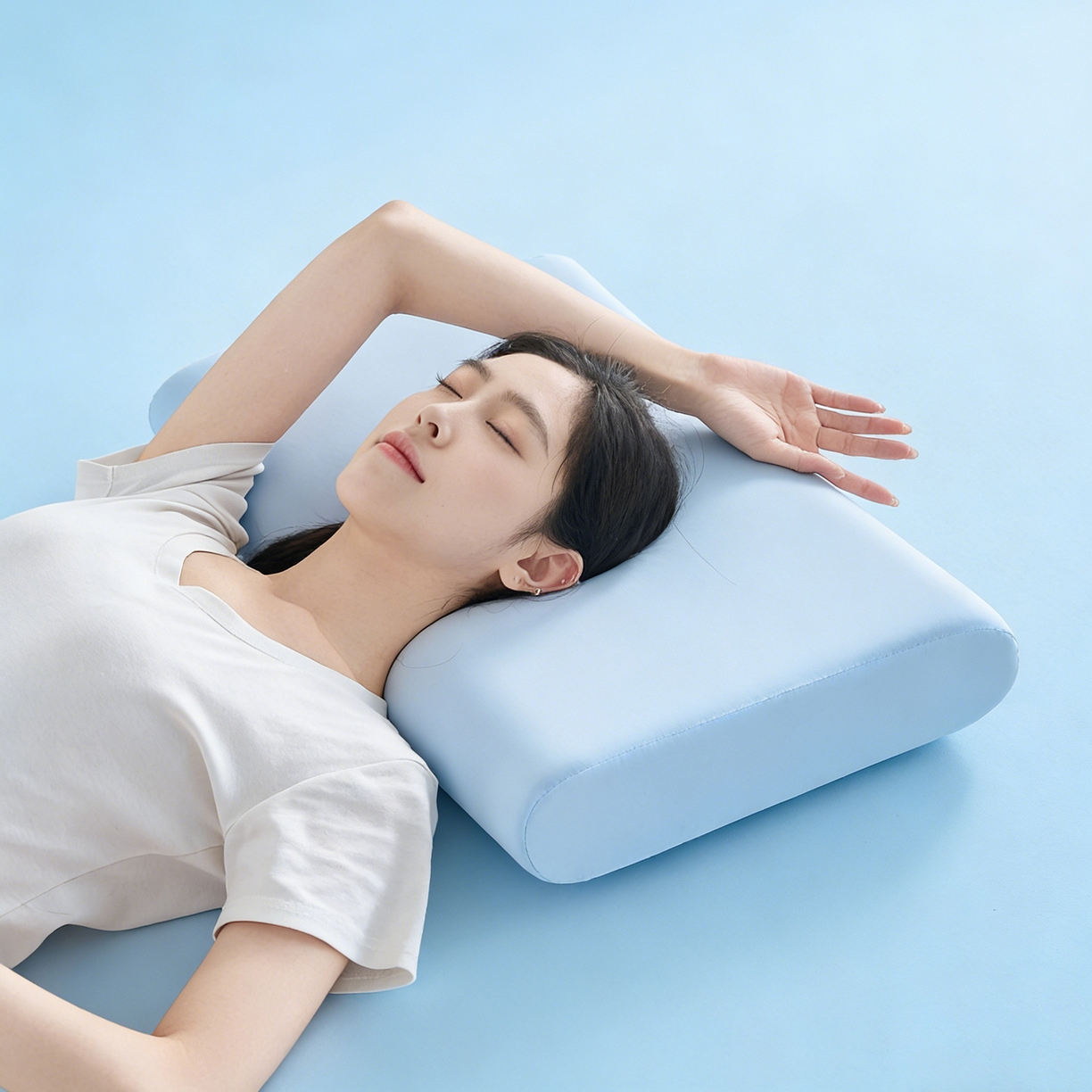 91家纺网 家纺一手货源 找家纺 乐可 2026新款记忆绵小蓝枕K8枕头枕芯 K8记忆绵小蓝枕-蓝10cm