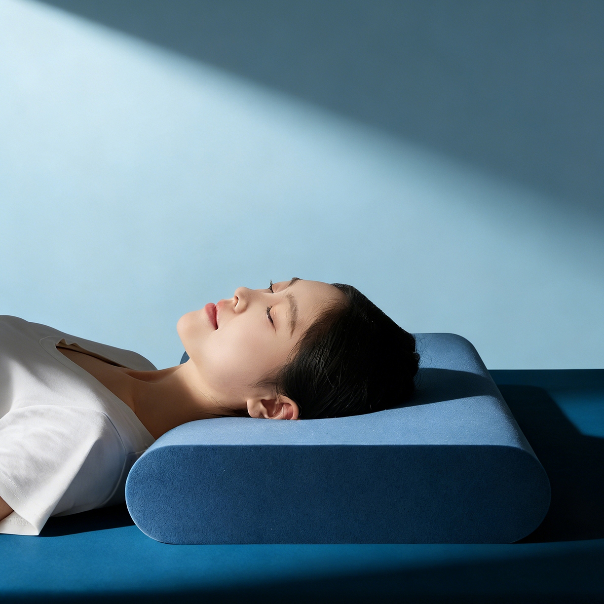 91家纺网 家纺一手货源 找家纺 乐可 2026新款记忆绵小蓝枕K8枕头枕芯 K8记忆绵小蓝枕-蓝10cm