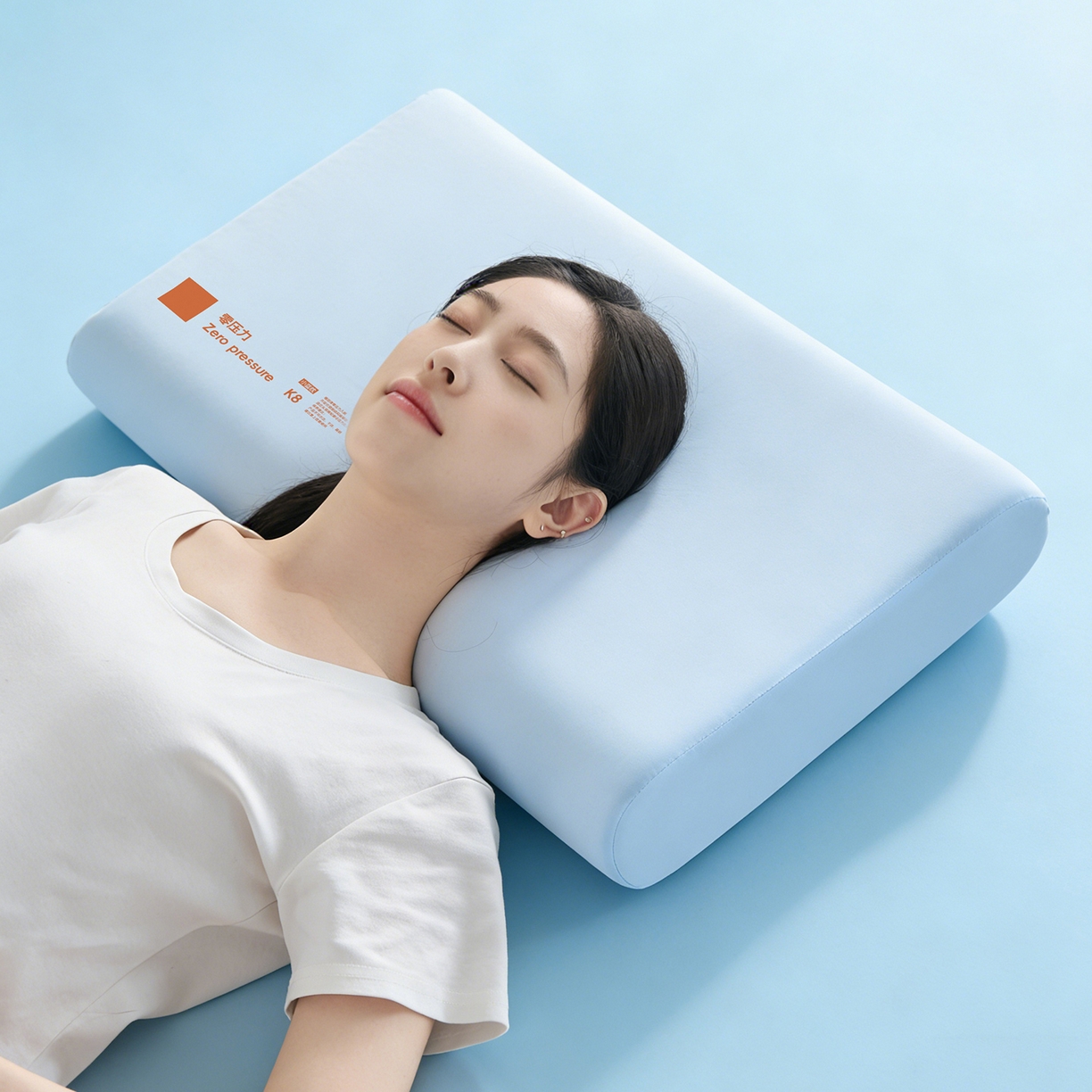 91家纺网 家纺一手货源 找家纺 乐可 2026新款记忆绵小蓝枕K8枕头枕芯 K8记忆绵小蓝枕-蓝8cm