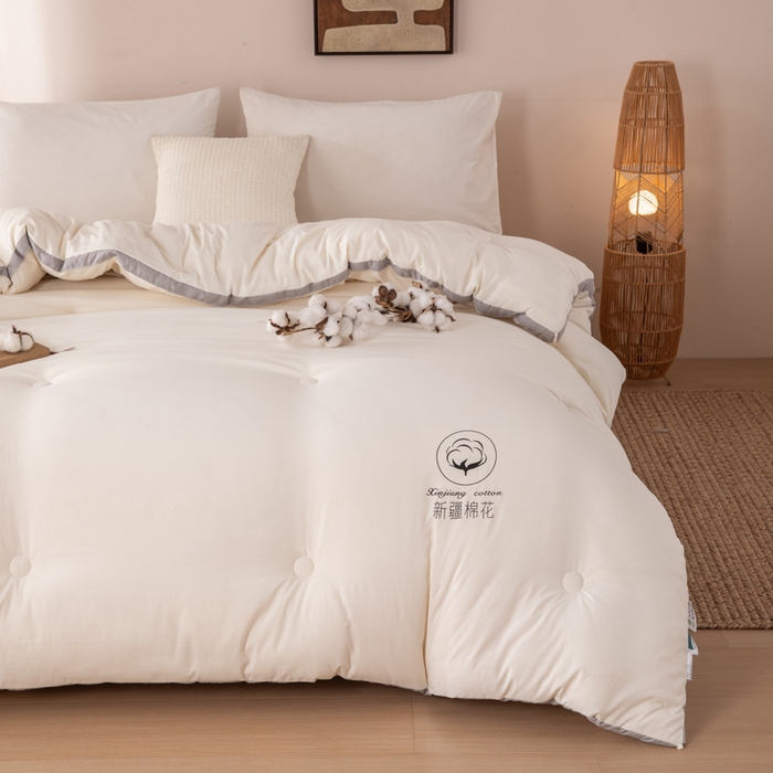 91家纺网 家纺一手货源 找家纺 （总）圣梦莱羽绒家纺 2026新款A类棉花被夏被水洗棉春秋被7A抗菌被芯