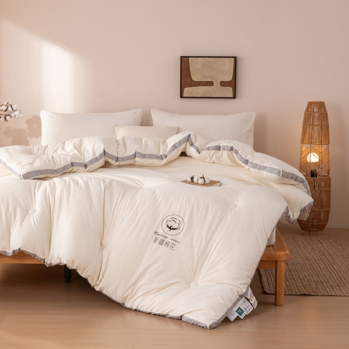 91家纺网 家纺一手货源 找家纺 （总）圣梦莱羽绒家纺 2026新款A类棉花被夏被水洗棉春秋被7A抗菌被芯