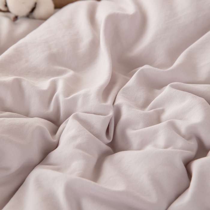 91家纺网 家纺一手货源 找家纺 圣梦莱羽绒家纺 2026新款A类棉花被夏被水洗棉春秋被7A抗菌被芯 灰