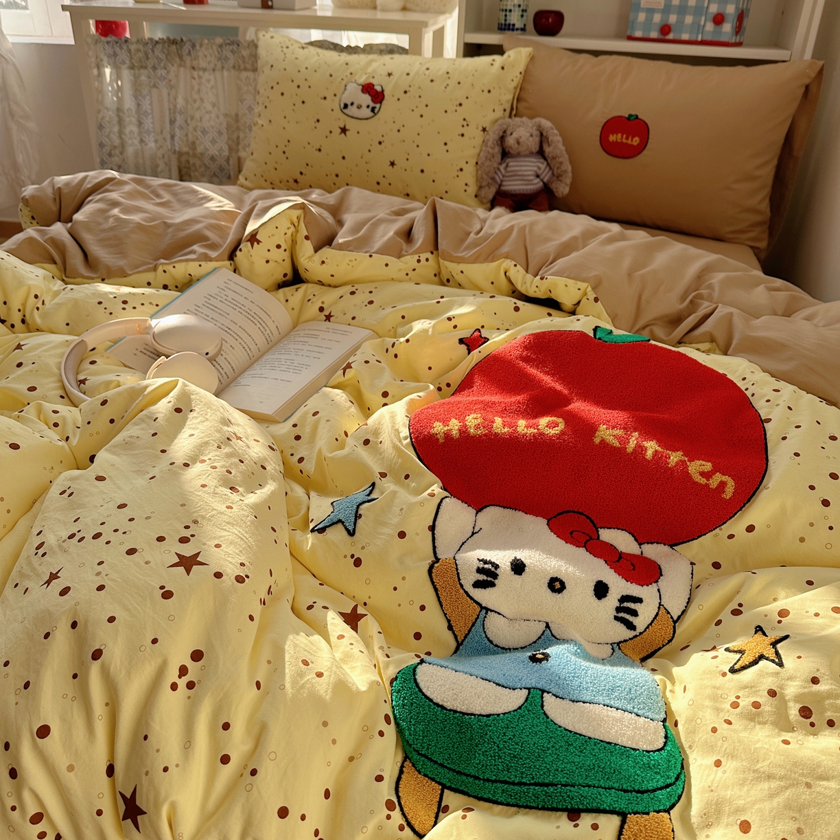 91家纺网 家纺一手货源 找家纺 （总）初念 2026新款2026超软糯可爱系毛巾绣四件套系列提供买家秀