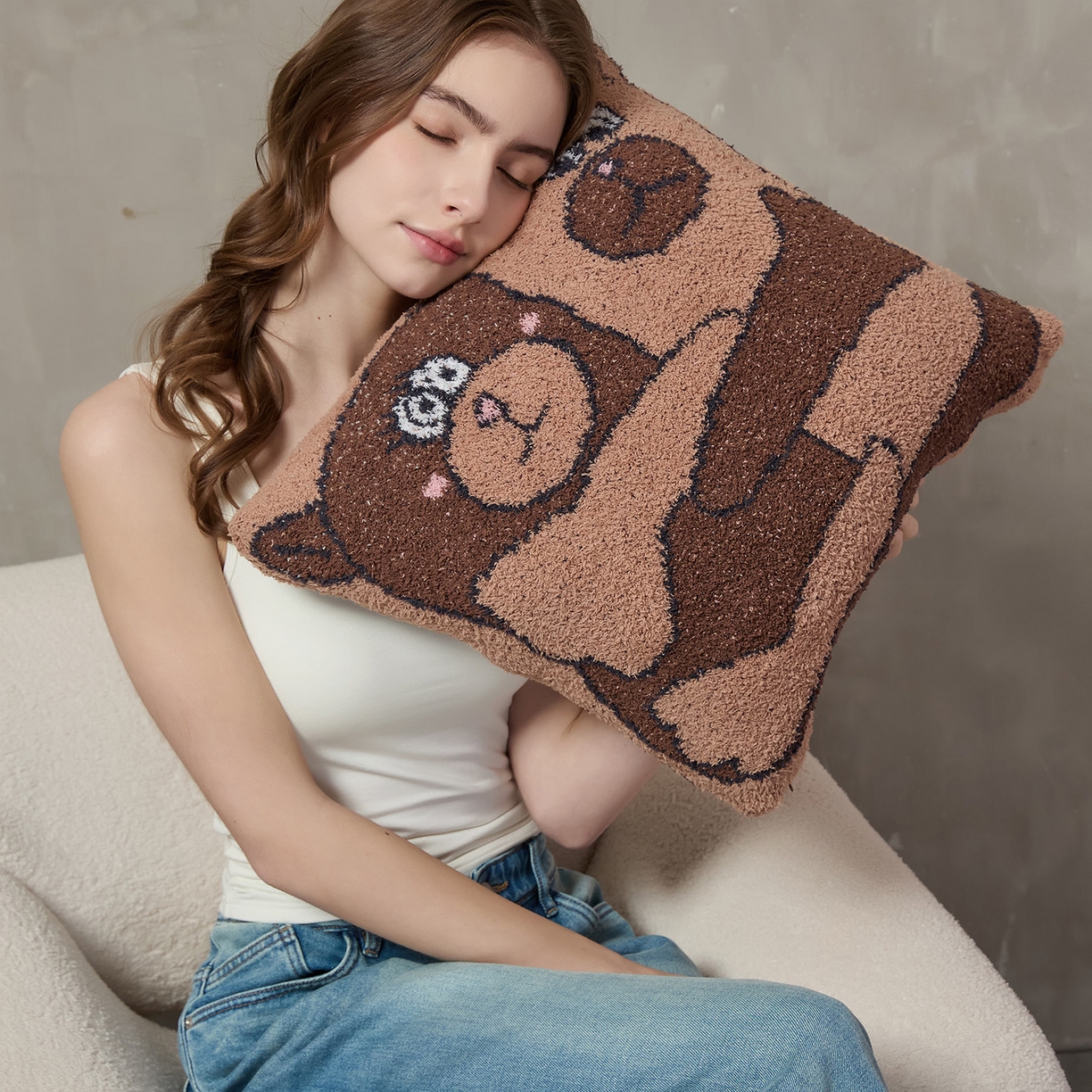 91家纺网 家纺一手货源 找家纺 （总）暖绵绵家纺 2026新款小熊软糯抱枕套抱枕可拆新-在一起 券后/折后零售价不得低于：抱枕套61元，大抱枕145元