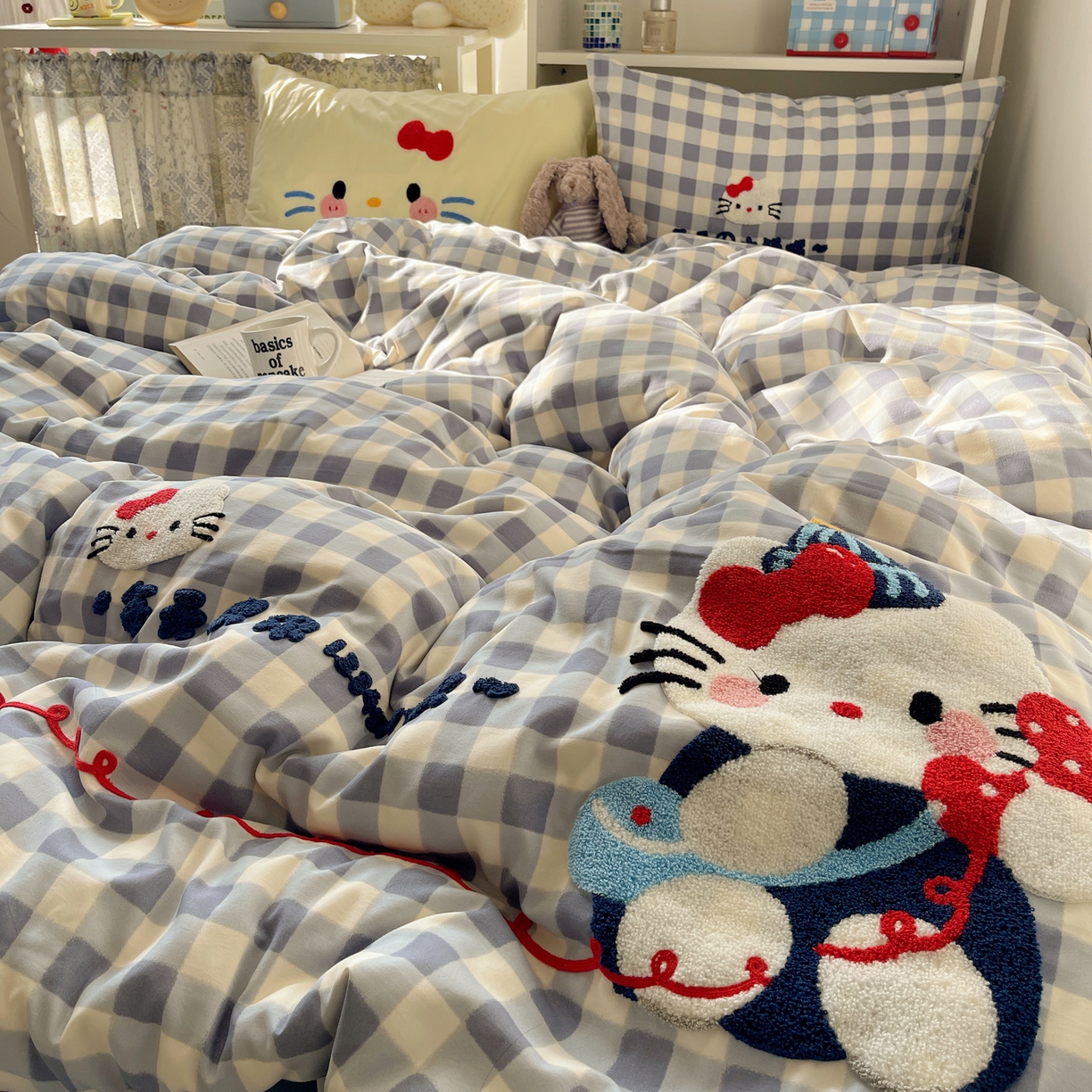 91家纺网 家纺一手货源 找家纺 初念 2026新款2026超软糯可爱系毛巾绣四件套系列提供买家秀 每天热线