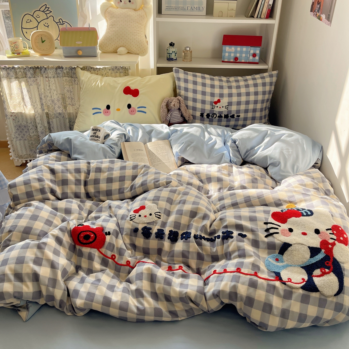 91家纺网 家纺一手货源 找家纺 初念 2026新款2026超软糯可爱系毛巾绣四件套系列提供买家秀 每天热线