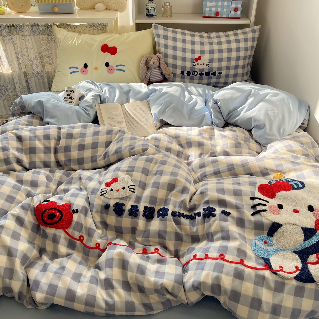 91家纺网 家纺一手货源 找家纺 初念 2026新款2026超软糯可爱系毛巾绣四件套系列提供买家秀 每天热线