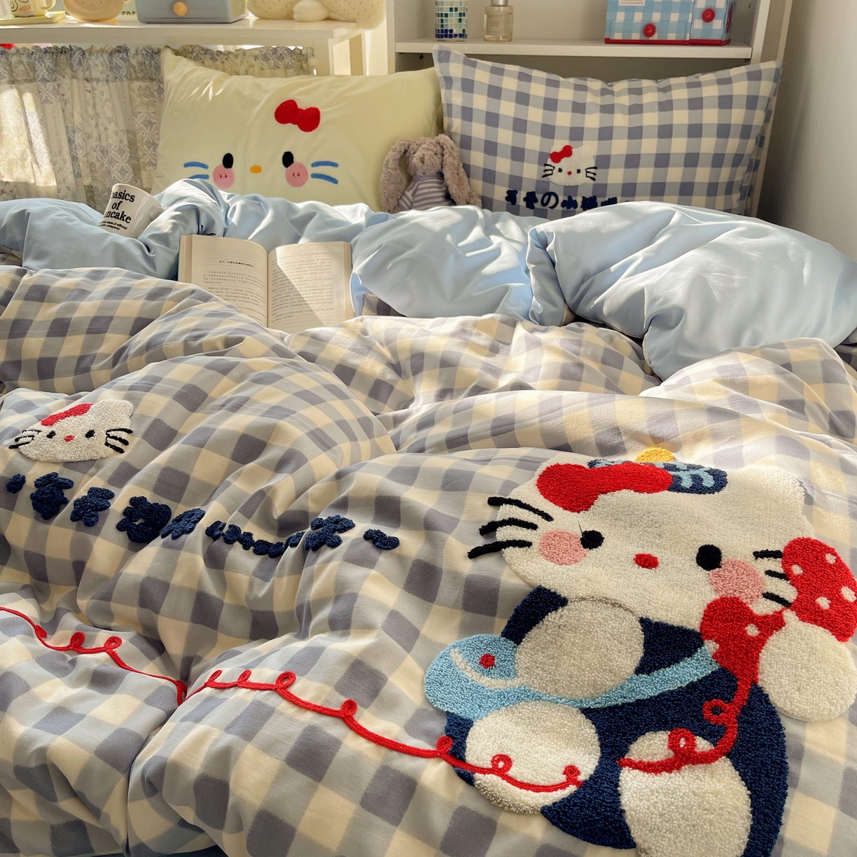 91家纺网 家纺一手货源 找家纺 初念 2026新款2026超软糯可爱系毛巾绣四件套系列提供买家秀 每天热线