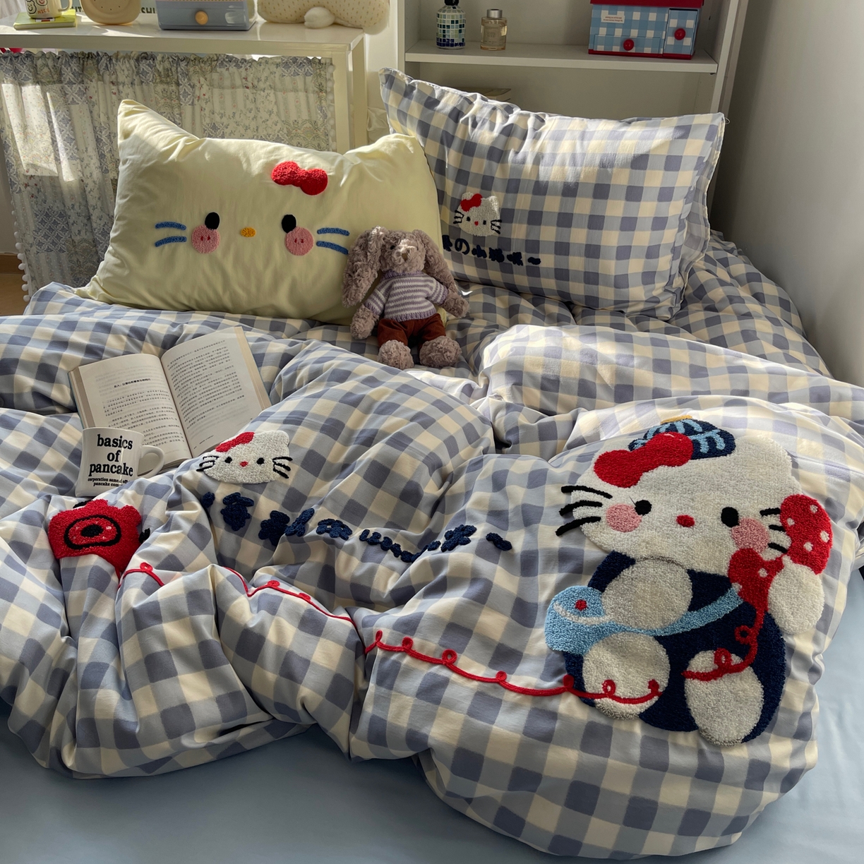 91家纺网 家纺一手货源 找家纺 初念 2026新款2026超软糯可爱系毛巾绣四件套系列提供买家秀 每天热线