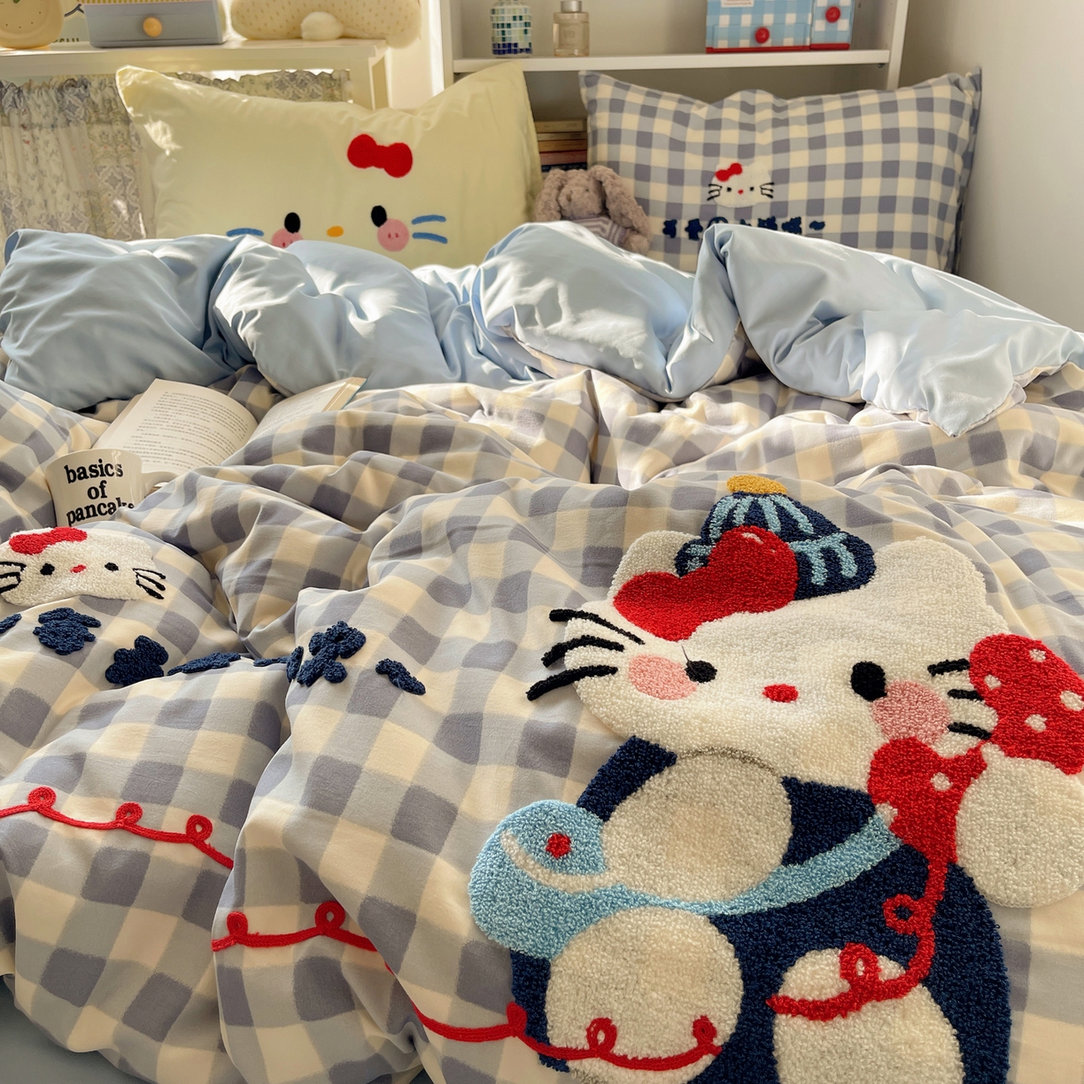 91家纺网 家纺一手货源 找家纺 初念 2026新款2026超软糯可爱系毛巾绣四件套系列提供买家秀 每天热线