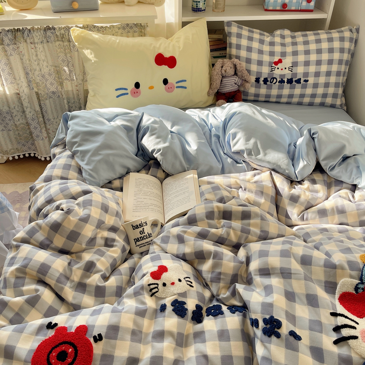 91家纺网 家纺一手货源 找家纺 初念 2026新款2026超软糯可爱系毛巾绣四件套系列提供买家秀 每天热线