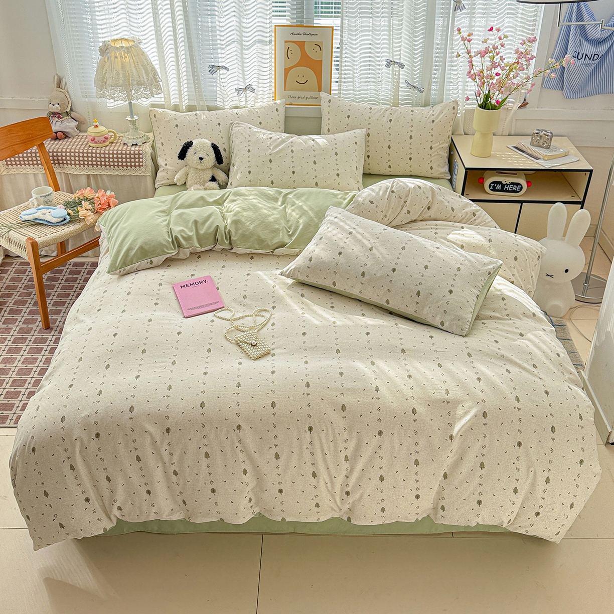 91家纺网 家纺一手货源 找家纺 （总）名品家纺 2026新款古法水洗仿棉云感纱四件套 提供买家秀