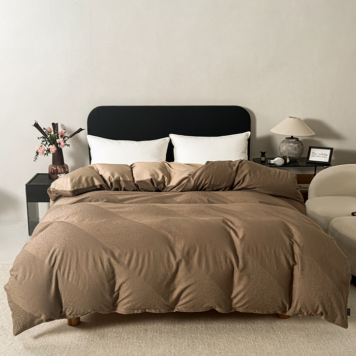 91家纺网 家纺一手货源 找家纺 （总）富馨莱 2026新款100支长绒棉色织大提花四件套单品被套系列