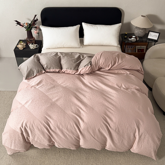 91家纺网 家纺一手货源 找家纺 （总）富馨莱 2026新款100支长绒棉色织大提花四件套单品被套系列