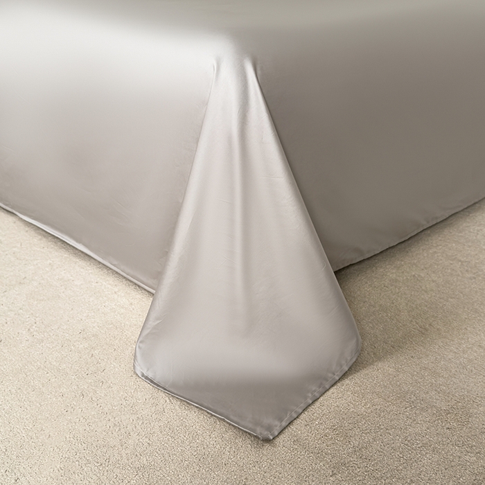 91家纺网 家纺一手货源 找家纺 富馨莱 2026新款100支长绒棉色织大提花四件套单品被套系列 凤鸣-密合紫灰