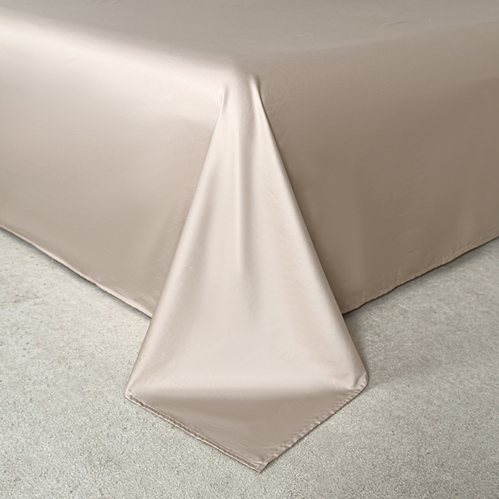 91家纺网 家纺一手货源 找家纺 富馨莱 2026新款100支长绒棉色织大提花四件套单品被套系列 爱庭-燕麦烤茶