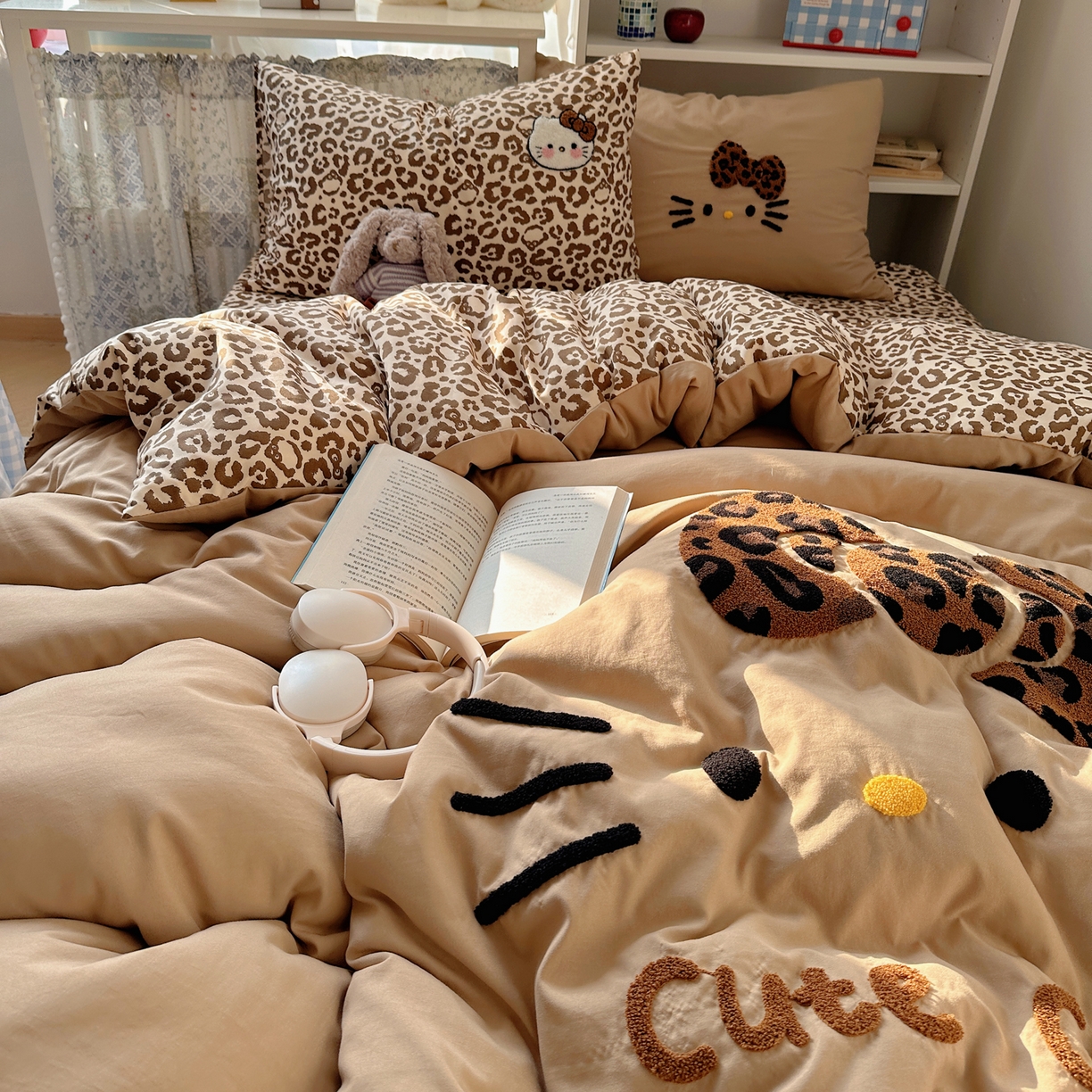 91家纺网 家纺一手货源 找家纺 （总）贝扬思家纺 2026新款超软糯可爱系毛巾绣四件套系列