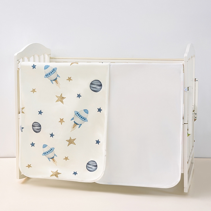 91家纺网 家纺一手货源 找家纺 索弗莱家纺 2026新款宝宝防水隔尿垫成人床垫隔脏垫子姨妈垫-儿童 宇宙飞船