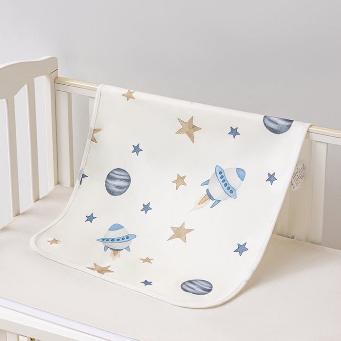 91家纺网 家纺一手货源 找家纺 索弗莱家纺 2026新款宝宝防水隔尿垫成人床垫隔脏垫子姨妈垫-儿童 宇宙飞船