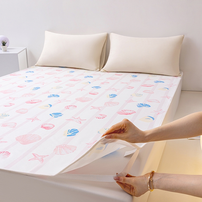 91家纺网 家纺一手货源 找家纺 索弗莱家纺 2026新款宝宝防水隔尿垫成人床垫隔脏垫子姨妈垫-儿童 海贝海星