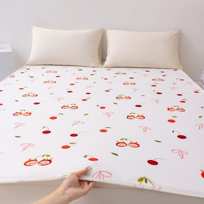 91家纺网 家纺一手货源 找家纺 索弗莱家纺 2026新款宝宝防水隔尿垫成人床垫隔脏垫子姨妈垫-儿童 樱桃萌宠