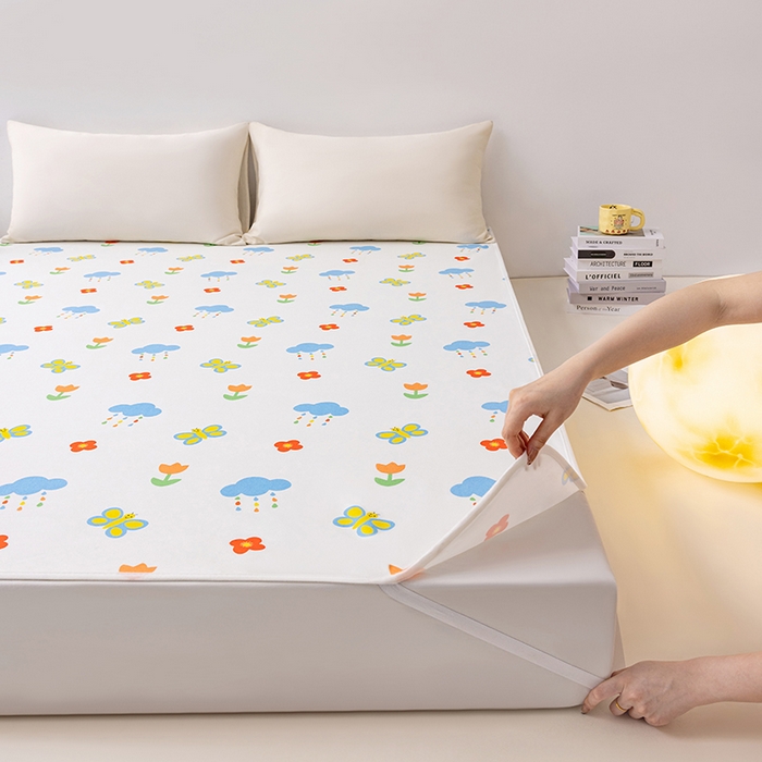 91家纺网 家纺一手货源 找家纺 索弗莱家纺 2026新款宝宝防水隔尿垫成人床垫隔脏垫子姨妈垫-儿童 云蝶花梦