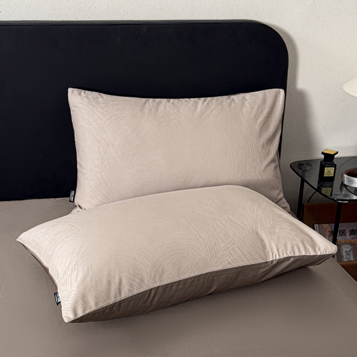 91家纺网 家纺一手货源 找家纺 （总）富馨莱 2026新款100支长绒棉色织大提花四件套单品枕套系列