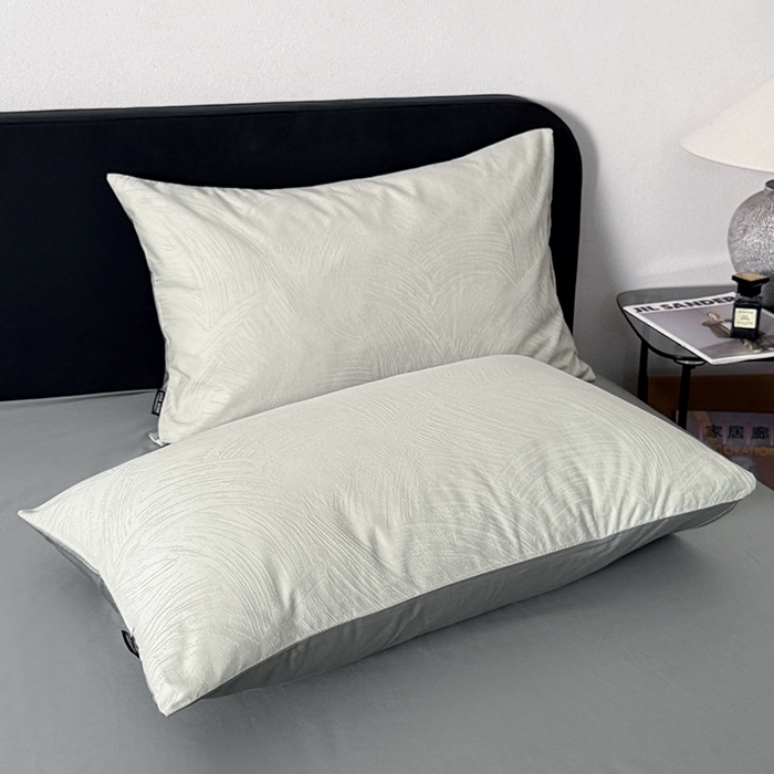 91家纺网 家纺一手货源 找家纺 （总）富馨莱 2026新款100支长绒棉色织大提花四件套单品枕套系列