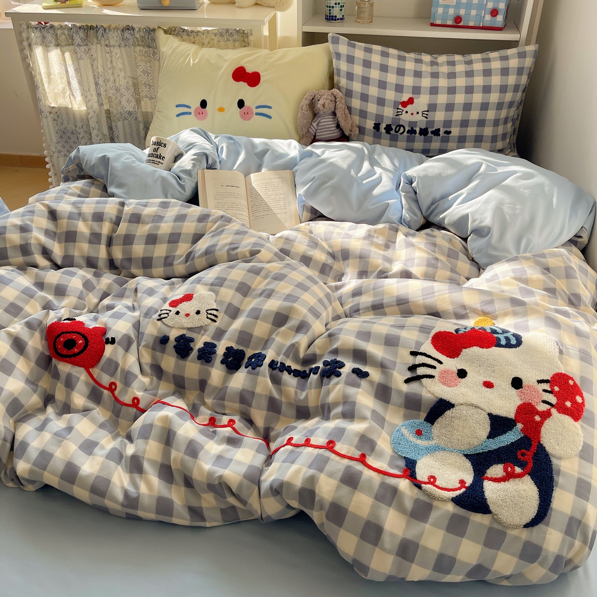 91家纺网 家纺一手货源 找家纺 贝扬思家纺 2026新款超软糯可爱系毛巾绣四件套系列 每天热线