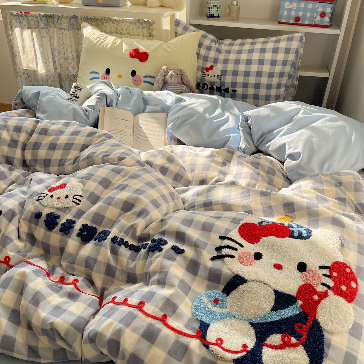 91家纺网 家纺一手货源 找家纺 贝扬思家纺 2026新款超软糯可爱系毛巾绣四件套系列 每天热线