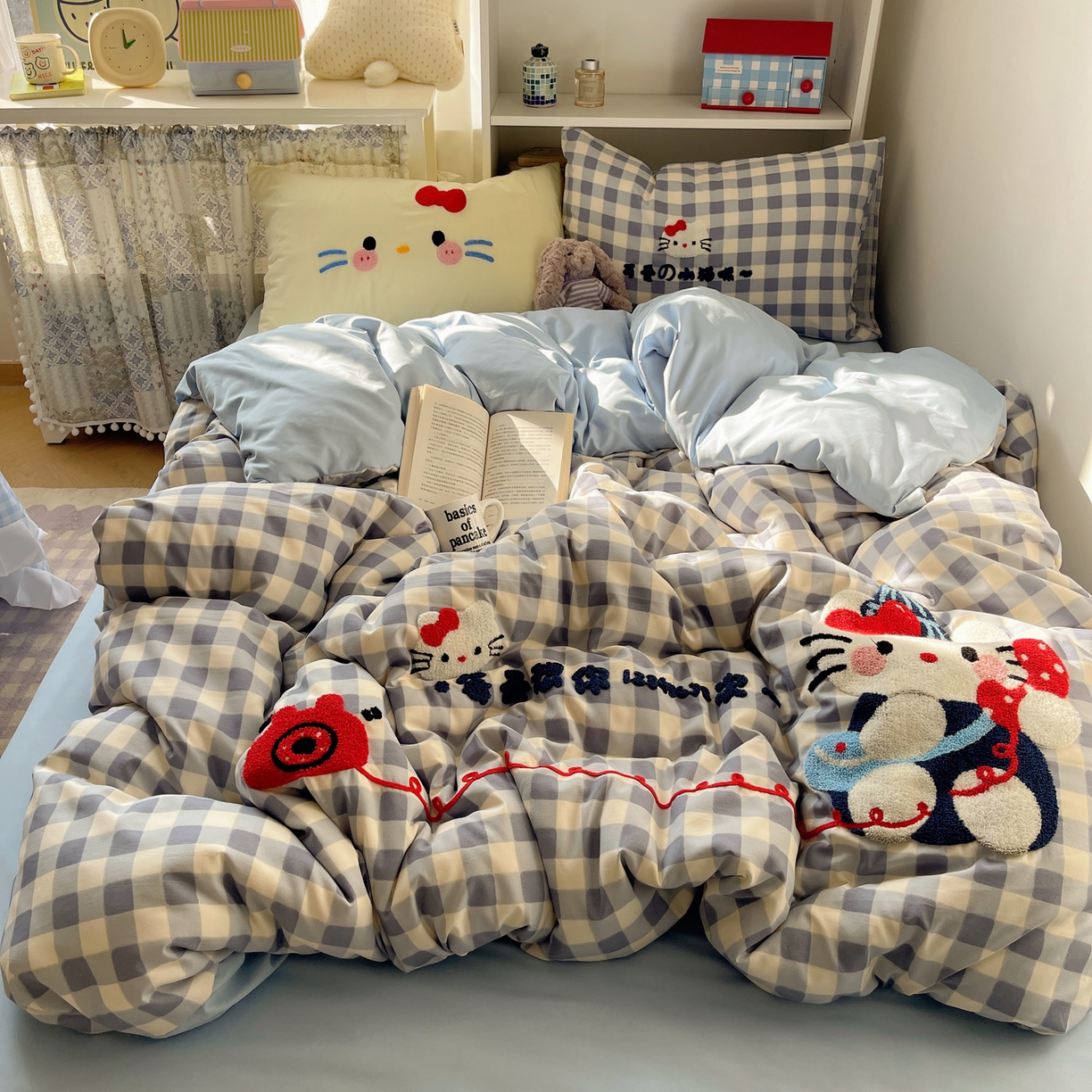 91家纺网 家纺一手货源 找家纺 贝扬思家纺 2026新款超软糯可爱系毛巾绣四件套系列 每天热线