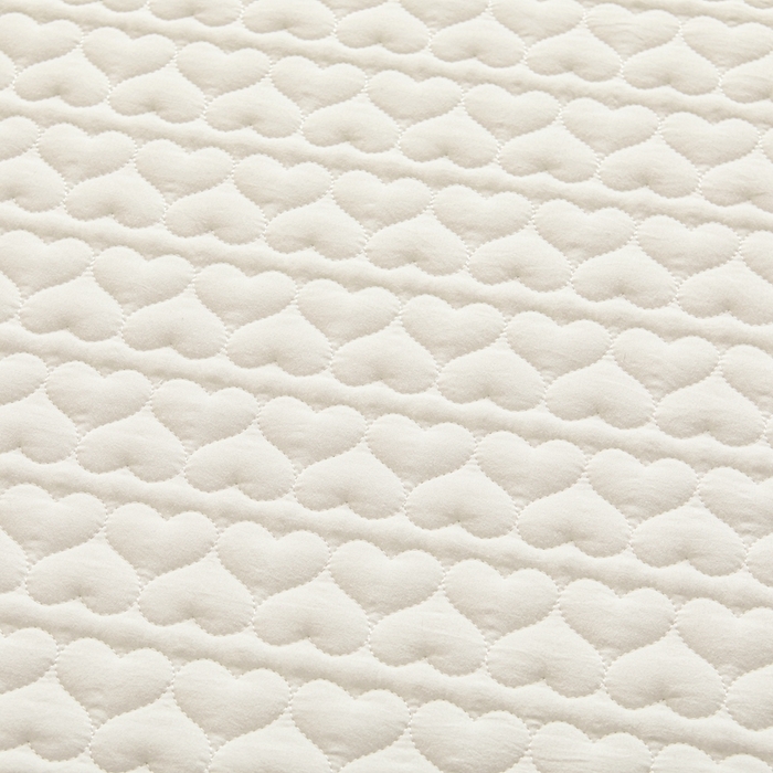 91家纺网 家纺一手货源 找家纺 邵依家纺 2026新款原棉防水床笠系列 爱心本白