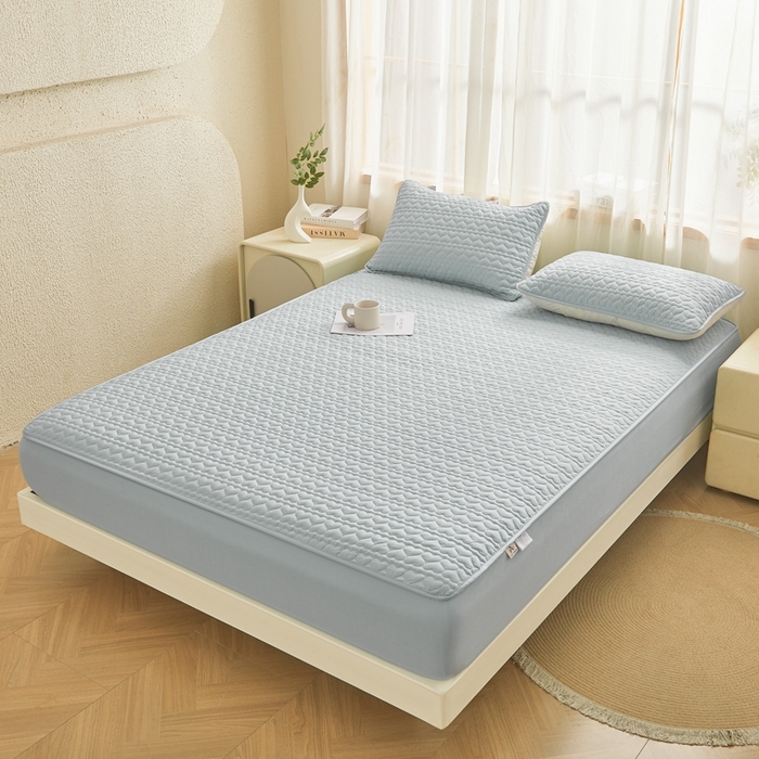 91家纺网 家纺一手货源 找家纺 邵依家纺 2026新款原棉防水床笠系列 爱心烟灰