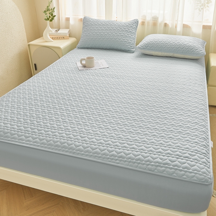 91家纺网 家纺一手货源 找家纺 邵依家纺 2026新款原棉防水床笠系列 爱心烟灰