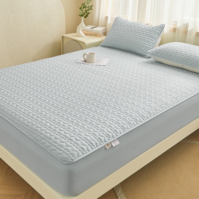 91家纺网 家纺一手货源 找家纺 邵依家纺 2026新款原棉防水床笠系列 爱心烟灰