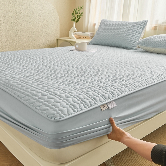 91家纺网 家纺一手货源 找家纺 邵依家纺 2026新款原棉防水床笠系列 爱心烟灰