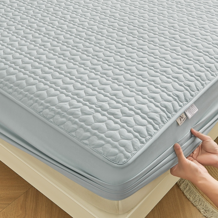 91家纺网 家纺一手货源 找家纺 邵依家纺 2026新款原棉防水床笠系列 爱心烟灰