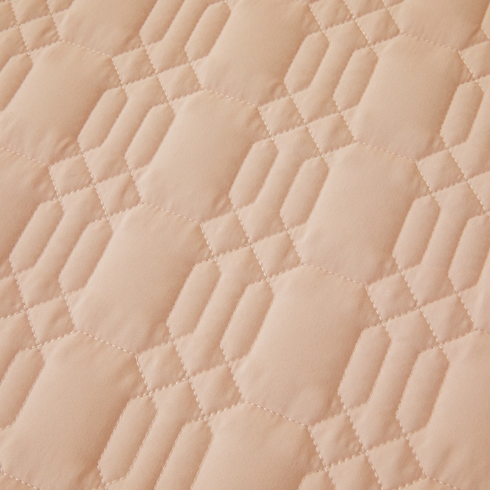 91家纺网 家纺一手货源 找家纺 邵依家纺 2026新款原棉防水床笠系列 菱格奶黄